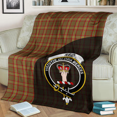 Reid Ancient Tartan Crest Blanket Wave Style