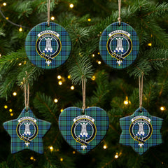 MacCallum Ancient Tartan Crest Christmas Ceramic Ornament