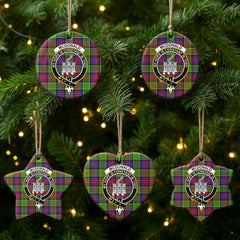 McDonald (Clan Ranald) Tartan Crest Christmas Ceramic Ornament