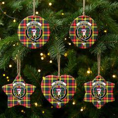 McIndoe Tartan Crest Christmas Ceramic Ornament