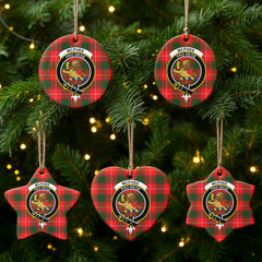 McPhee Tartan Crest Christmas Ceramic Ornament