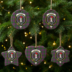 Tailyour (or Taylor) Tartan Crest Christmas Ceramic Ornament