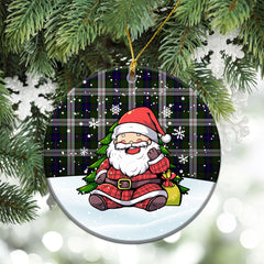 Blair Dress Tartan Christmas Ceramic Ornament - Scottish Santa Style