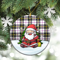 McPherson Dress Modern Tartan Christmas Ceramic Ornament - Scottish Santa Style