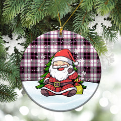 McPherson Hunting Modern Tartan Christmas Ceramic Ornament - Scottish Santa Style