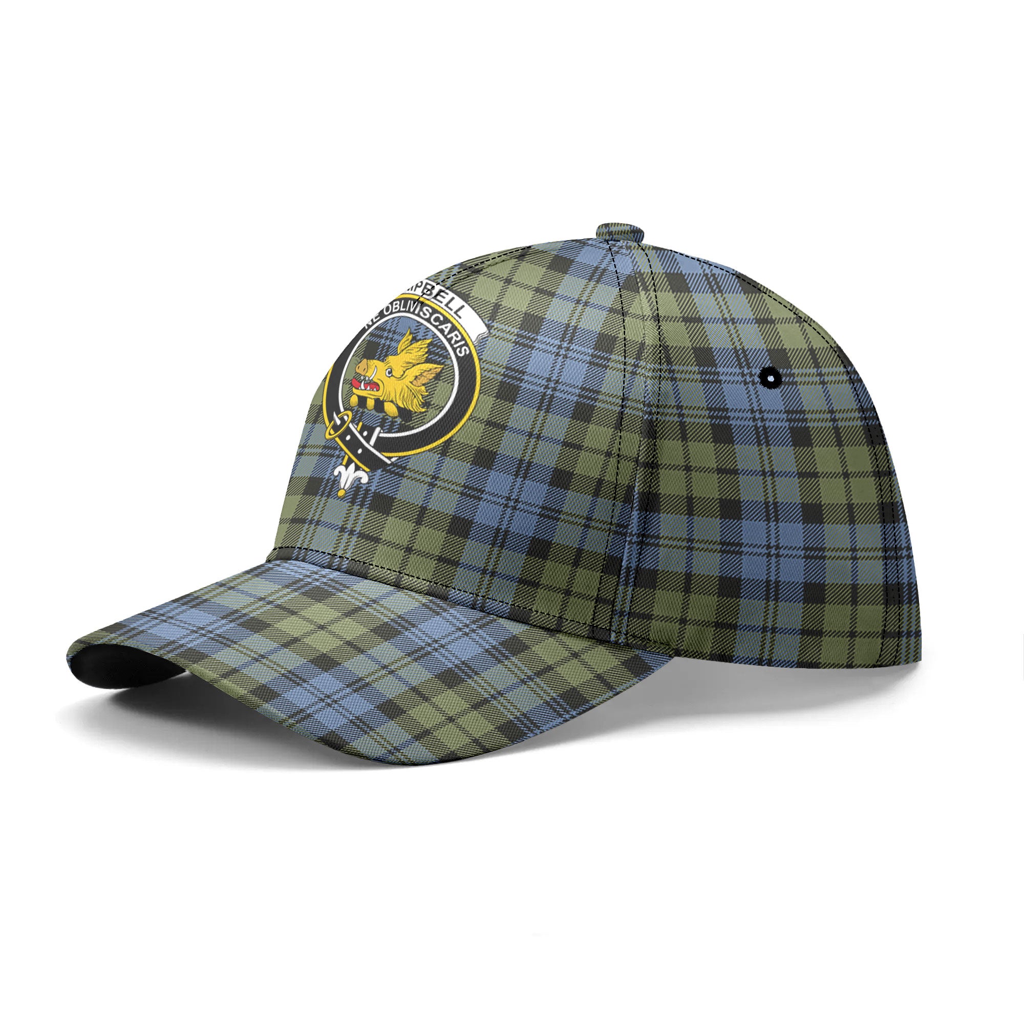 Campbell Faded Tartan Crest Classic Cap