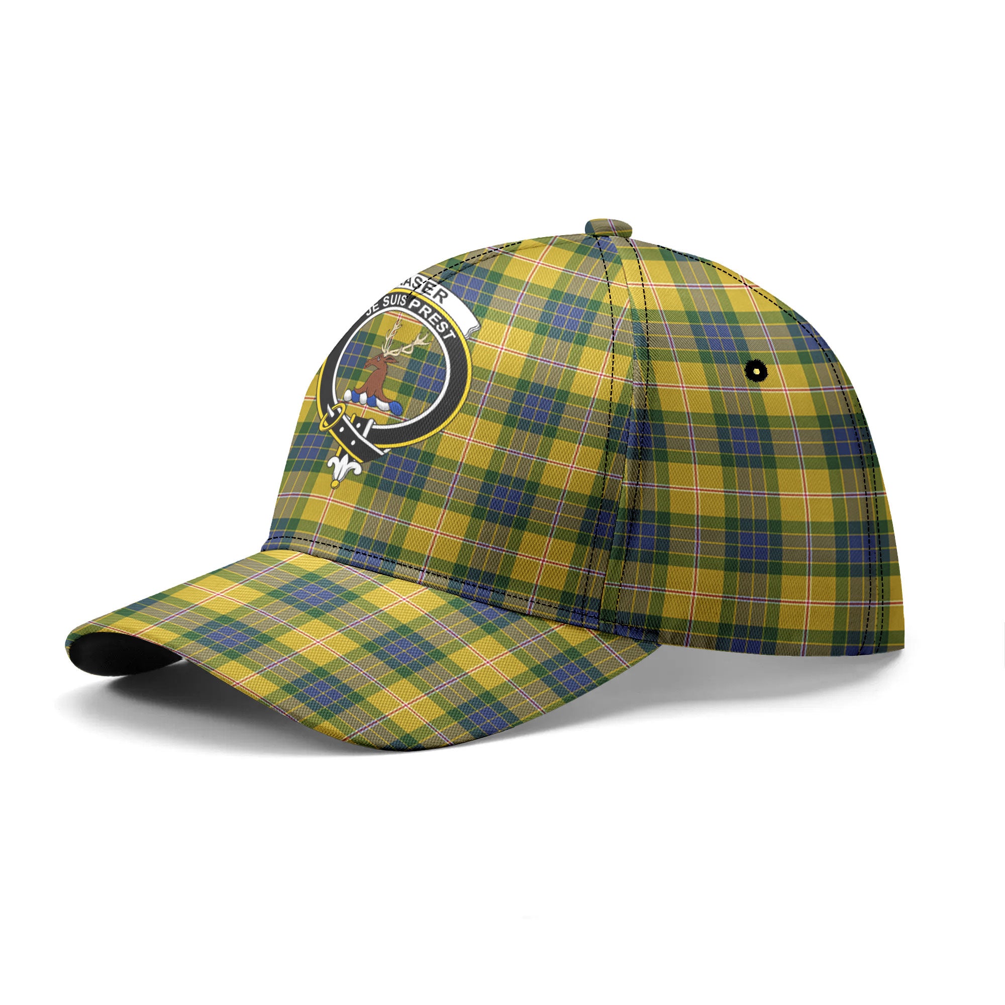 Fraser (of Lovat) Yellow Tartan Crest Classic Cap