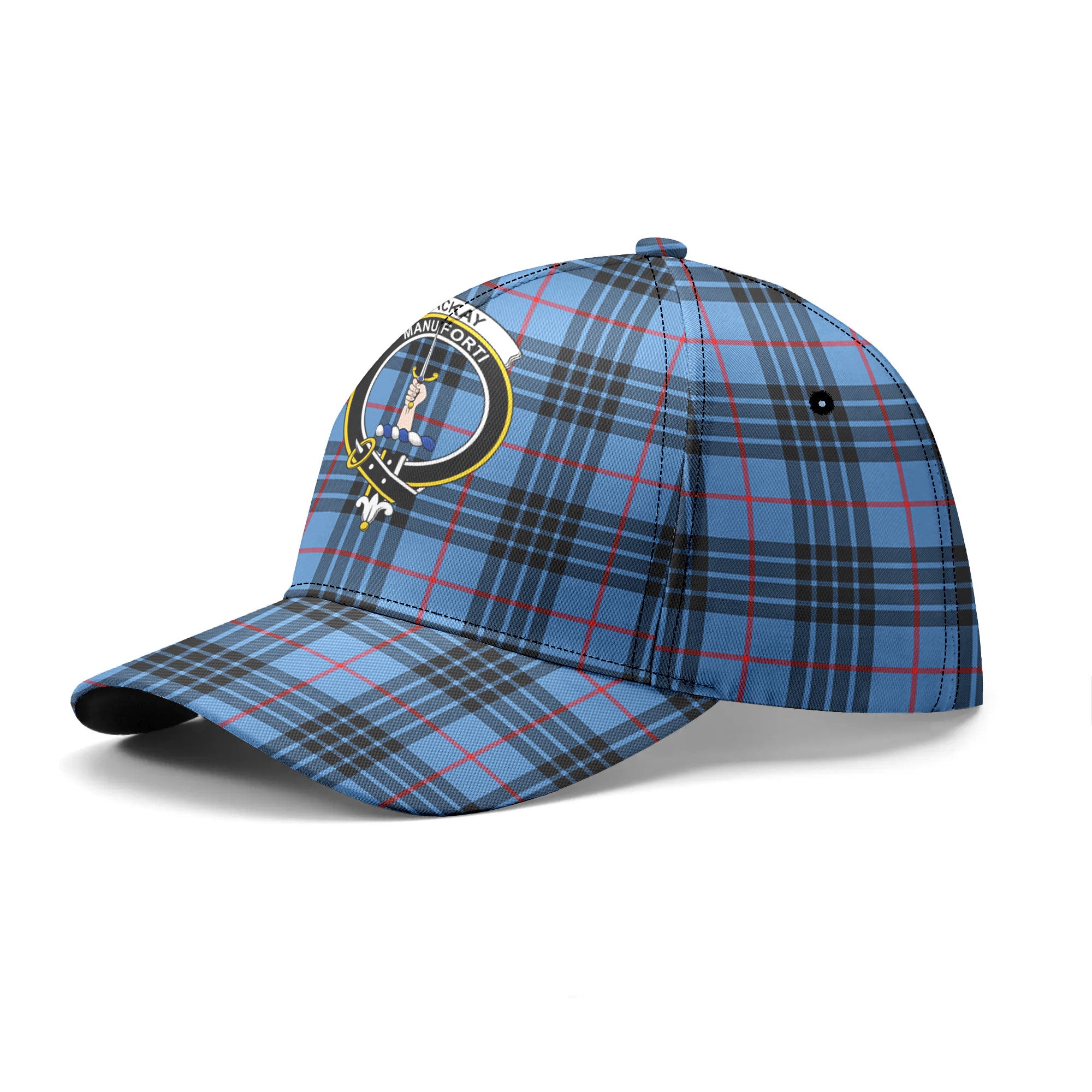 MacKay Blue Tartan Crest Classic Cap