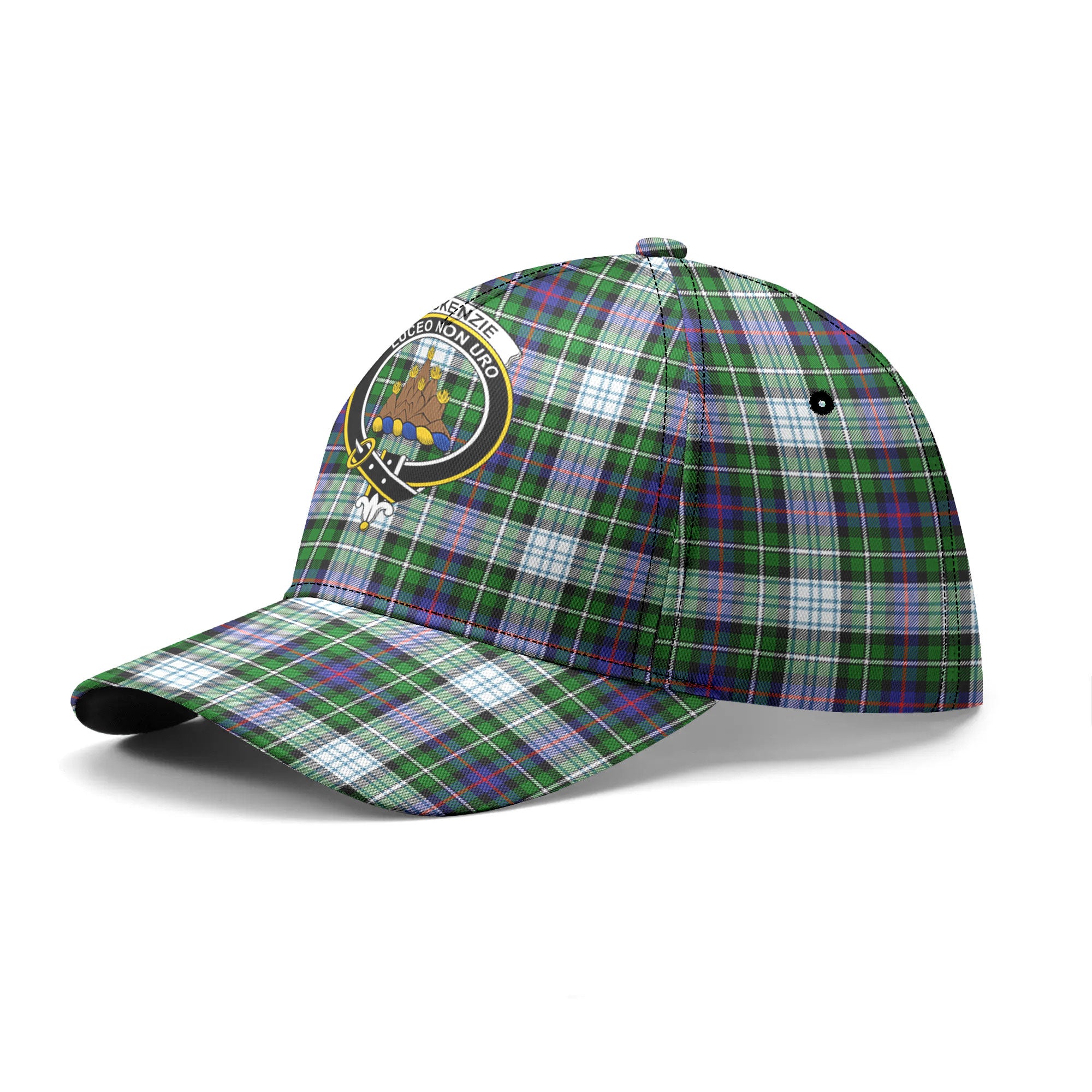 MacKenzie Dress Modern Tartan Crest Classic Cap