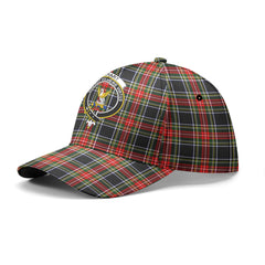 Stewart Black Tartan Crest Classic Cap