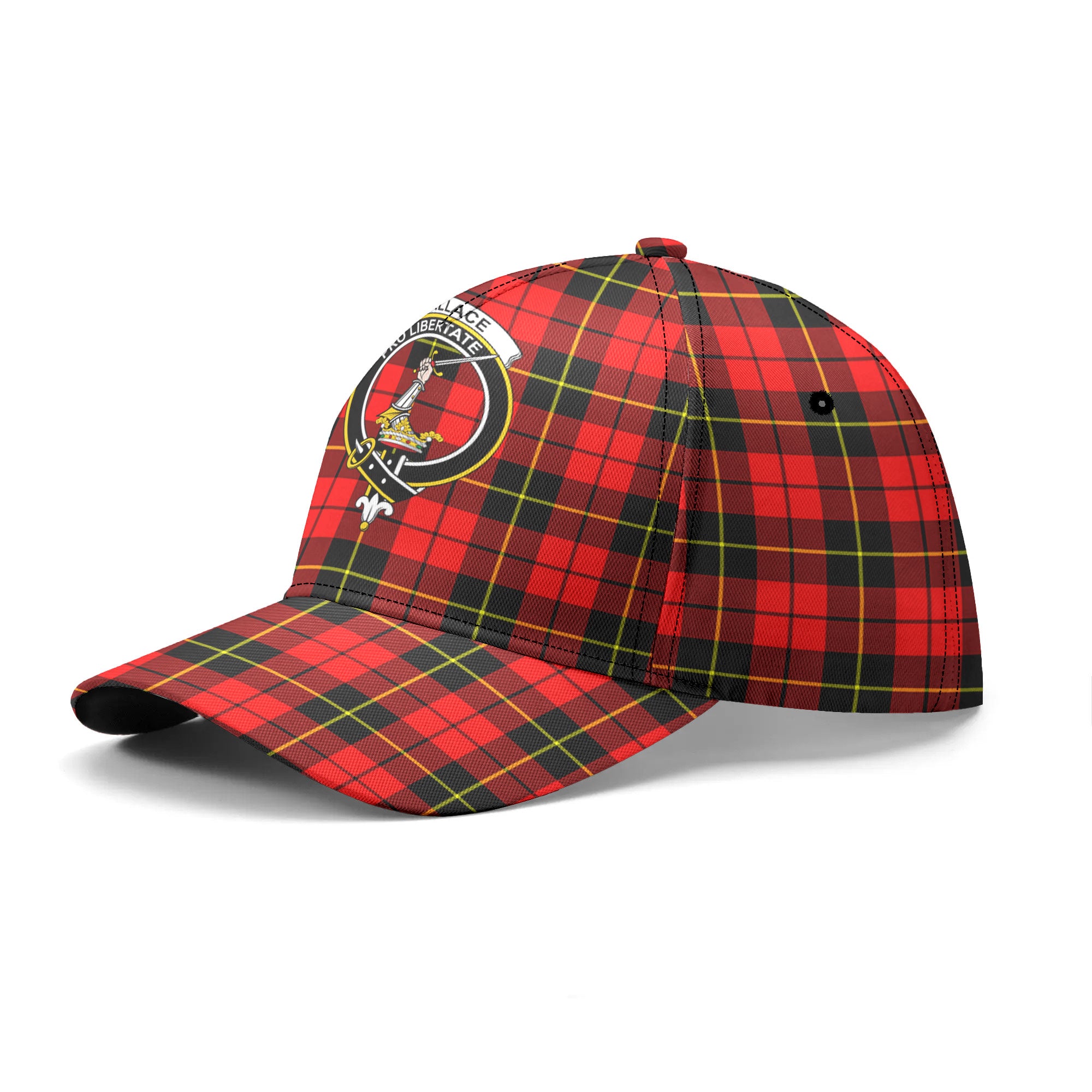 Wallace Hunting Red Tartan Crest Classic Cap