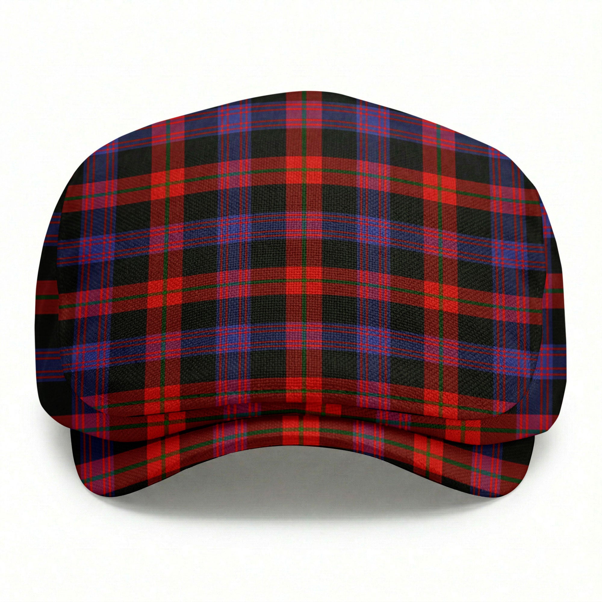 Brown Modern Tartan Flat Caps
