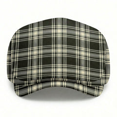 Menzies Black - White Ancient Tartan Flat Caps
