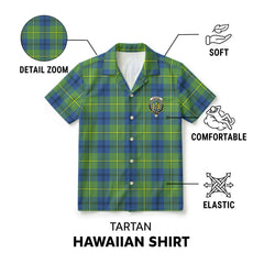 Johnson Ancient Tartan Crest Hawaiian Shirt