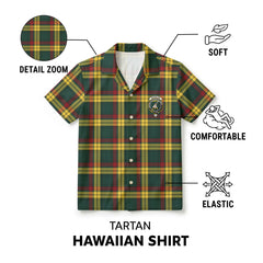 MacMillan Old Modern Tartan Crest Hawaiian Shirt