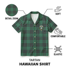 McLean Hunting Ancient Tartan Crest Hawaiian Shirt