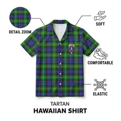 Meldrum Tartan Crest Hawaiian Shirt