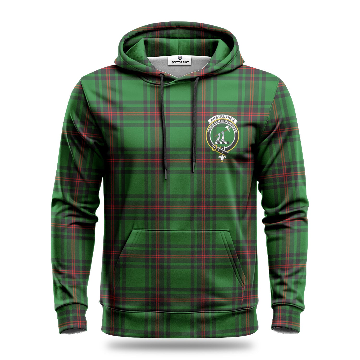 Anstruther Tartan Crest Hoodie