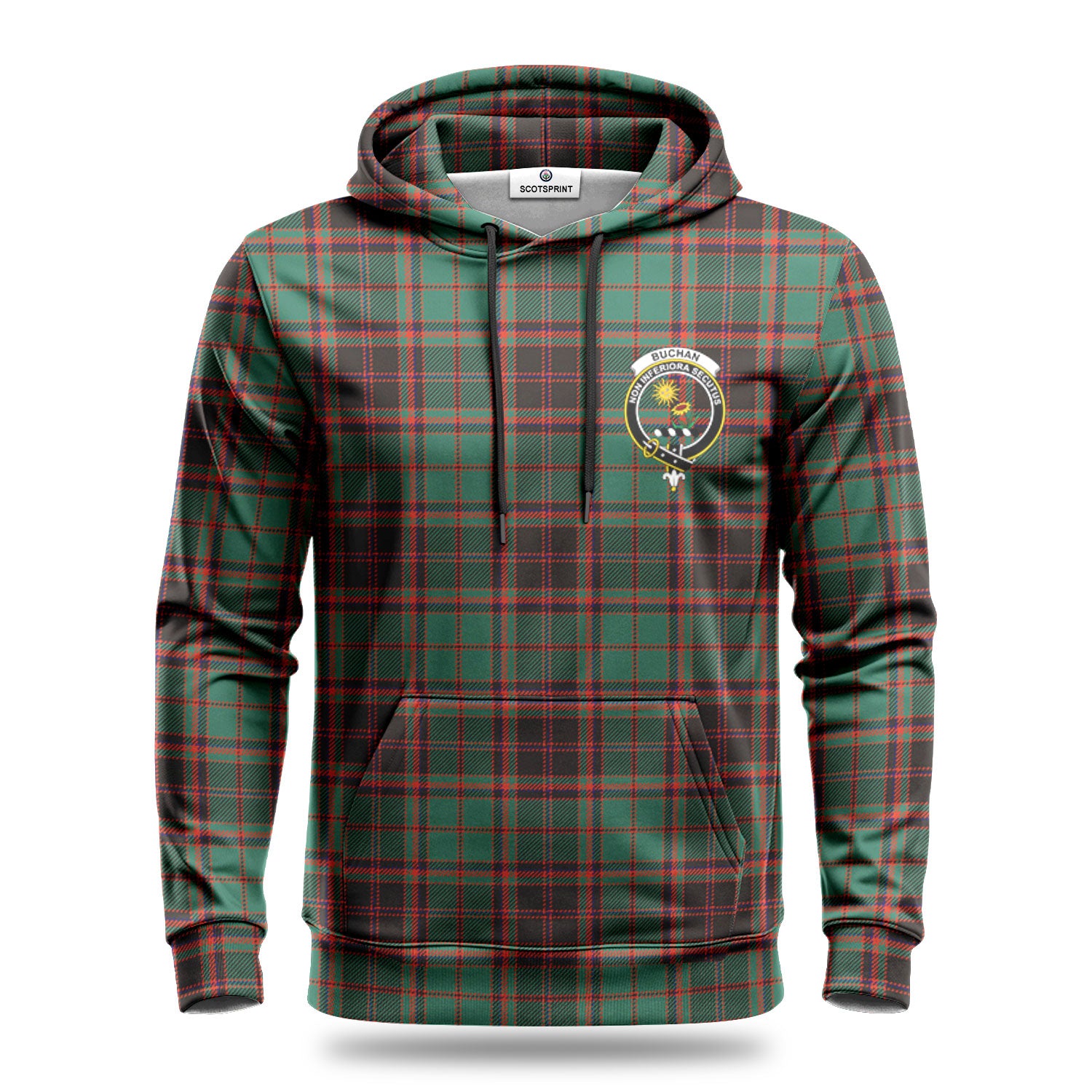 Buchan Ancient Tartan Crest Hoodie