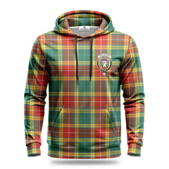 Buchanan Old Sett Tartan Crest Hoodie