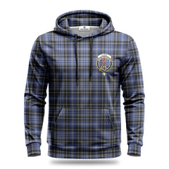 Clark Modern Tartan Crest Hoodie