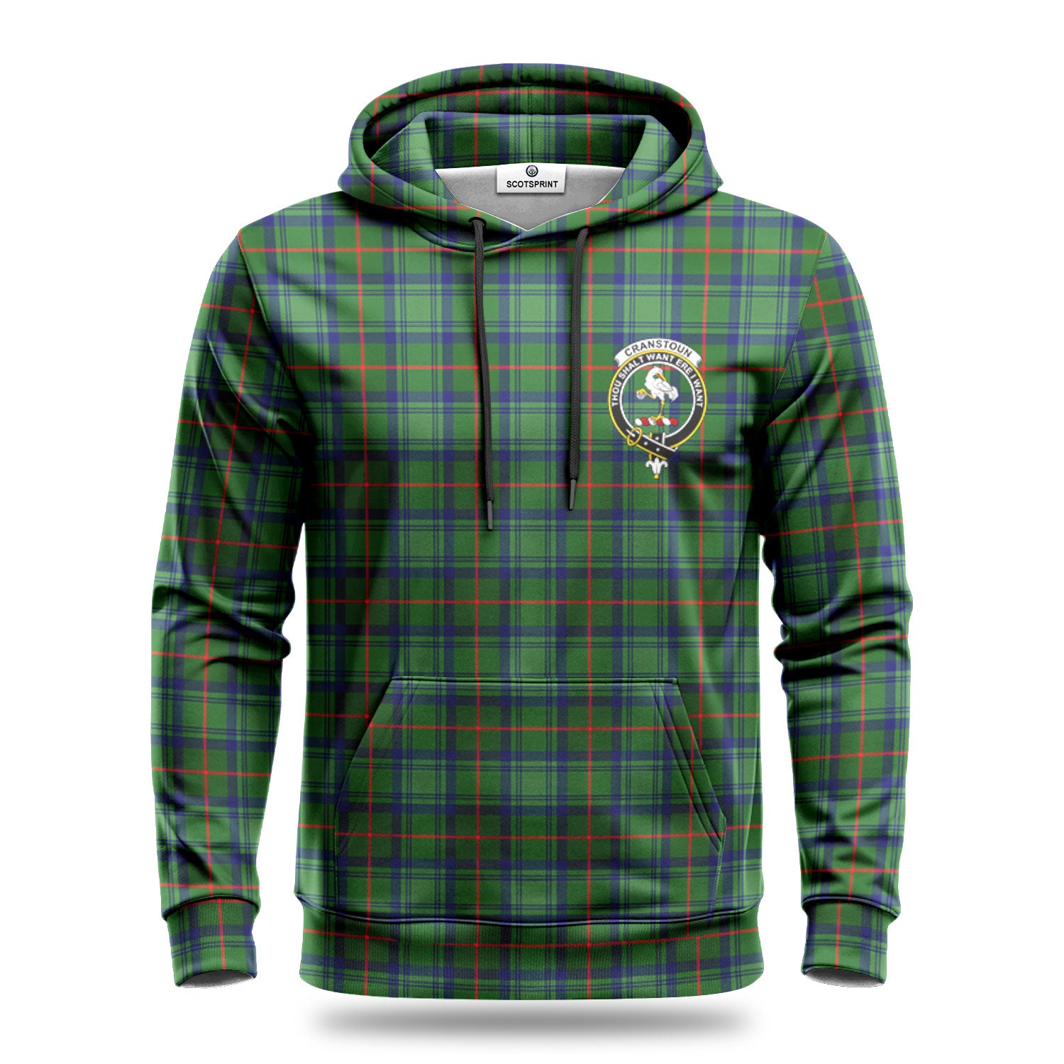 Cranstoun Tartan Crest Hoodie