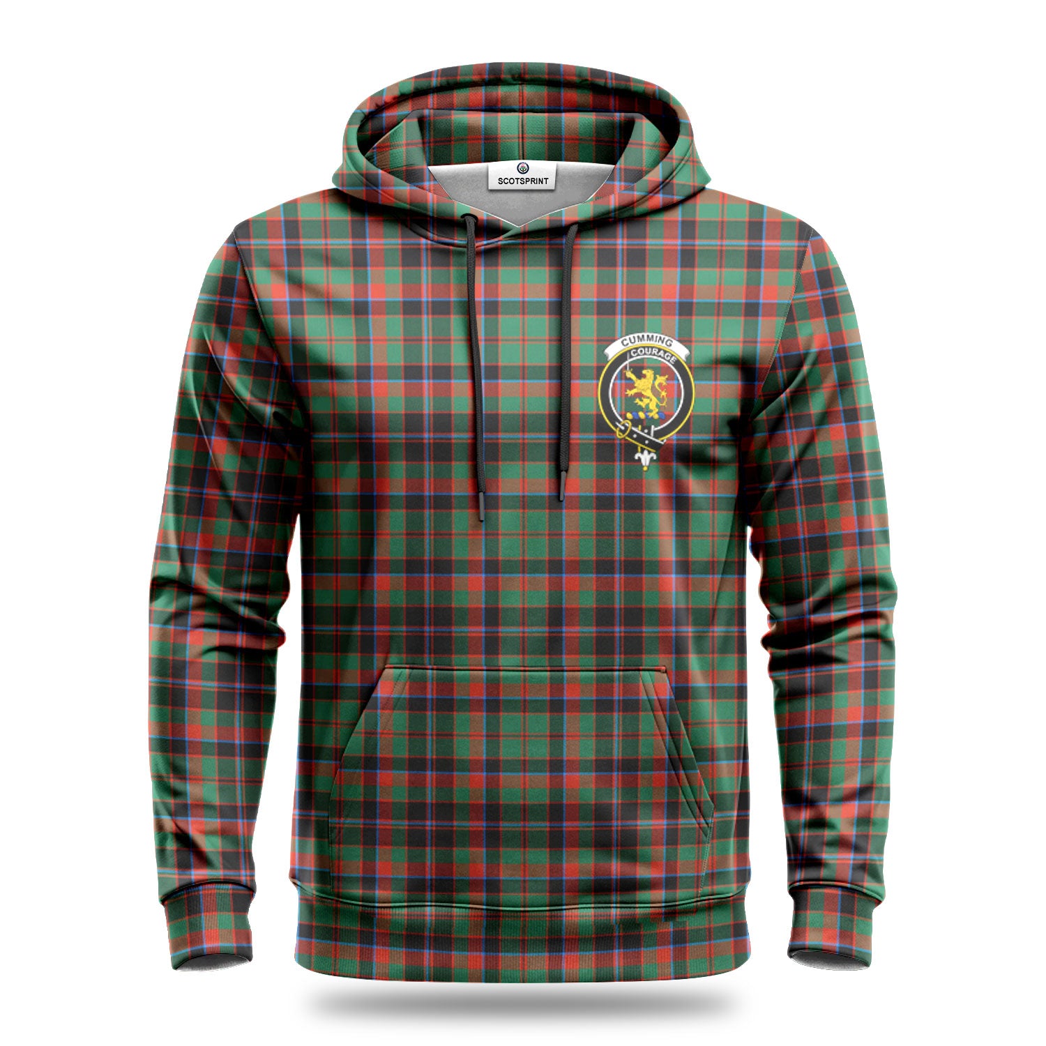 Cumming Hunting Ancient Tartan Crest Hoodie