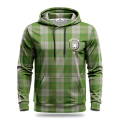 Cunningham Dress Green Dancers Tartan Crest Hoodie