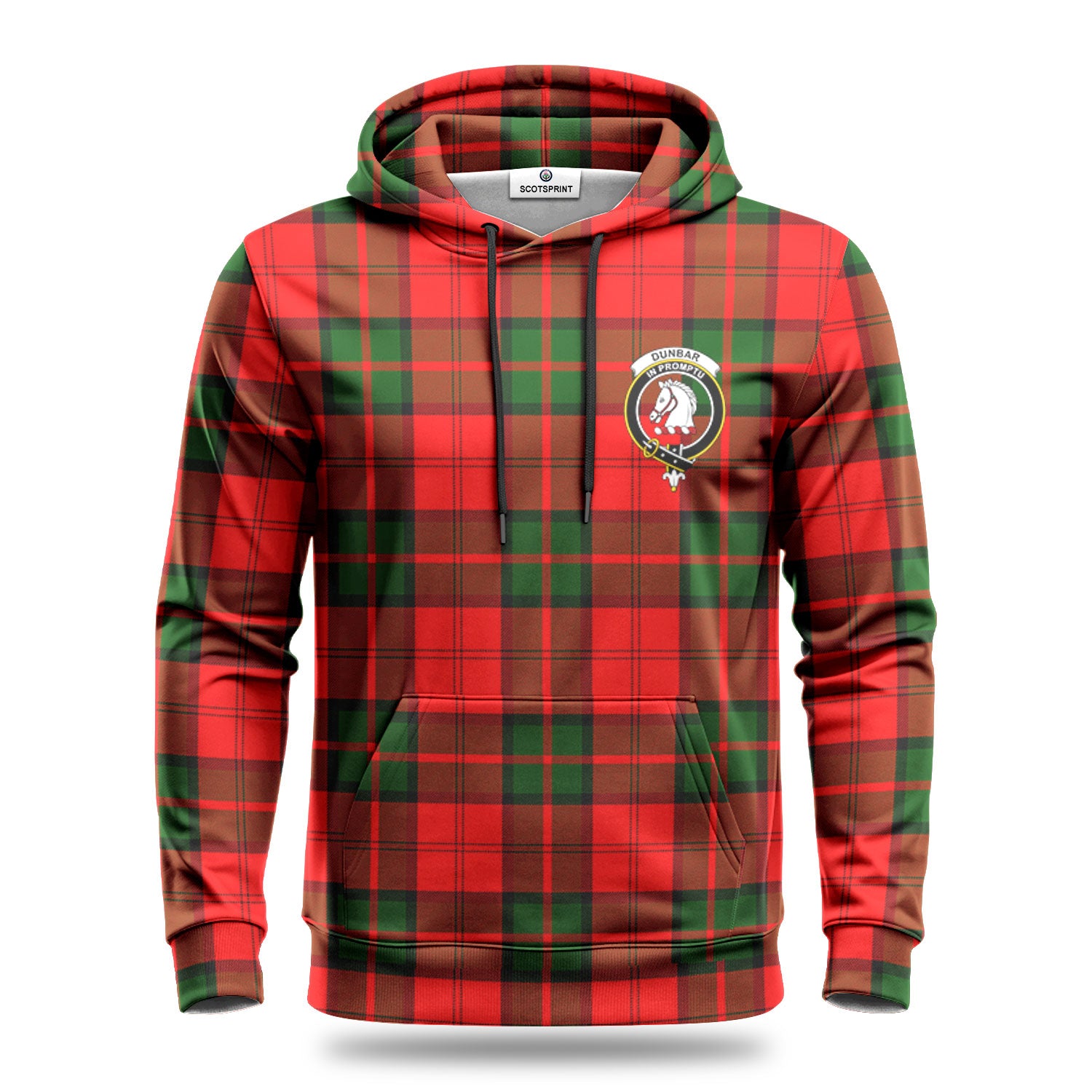 Dunbar Modern Tartan Crest Hoodie