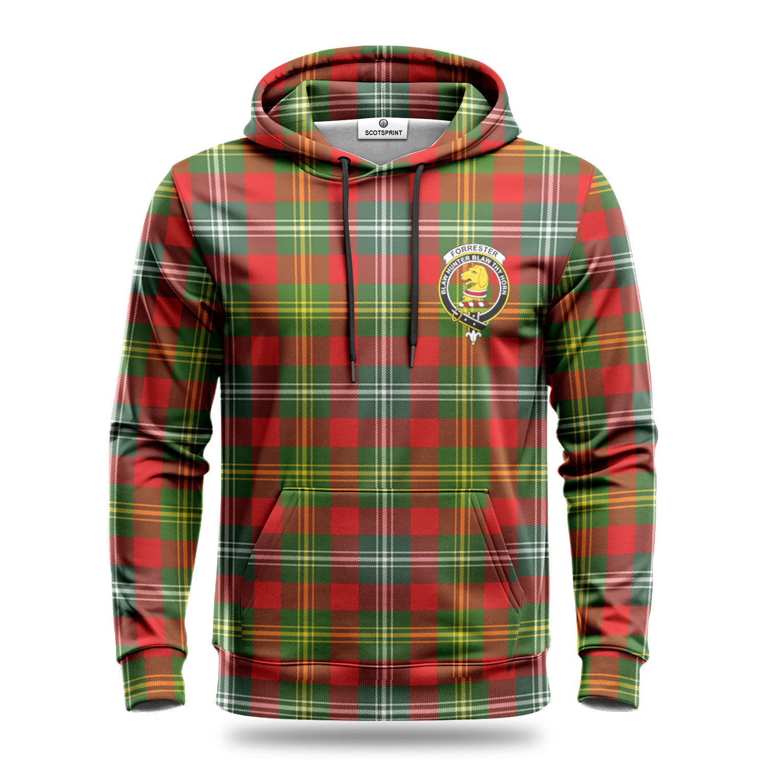 Forrester Tartan Crest Hoodie