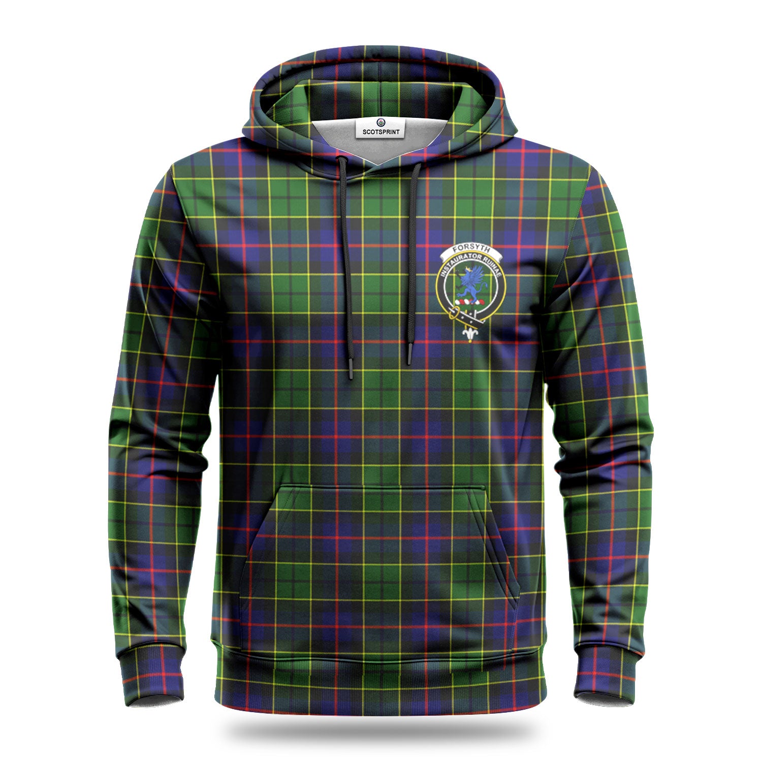 Forsyth Modern Tartan Crest Hoodie