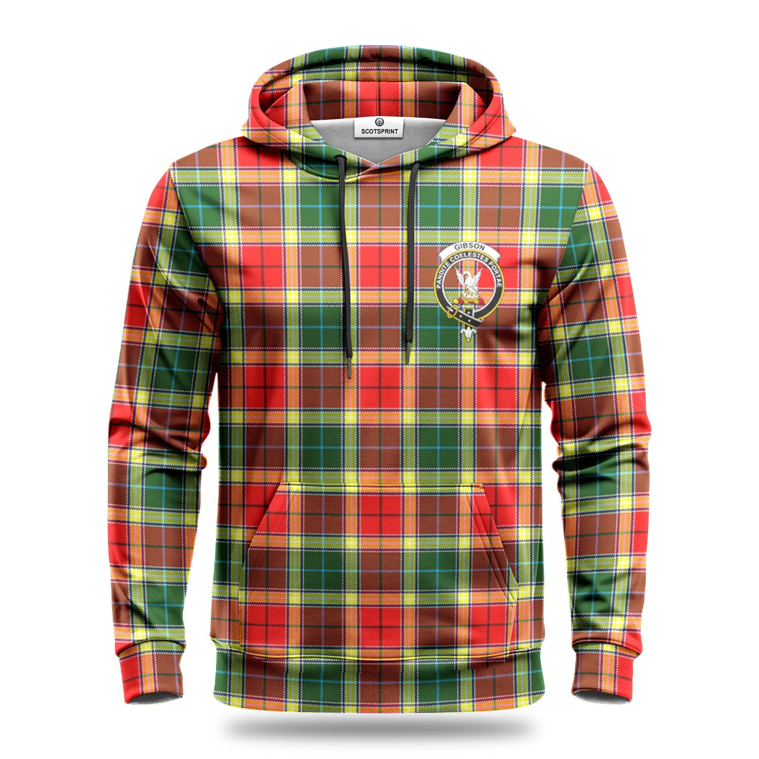 Gibson Tartan Crest Hoodie