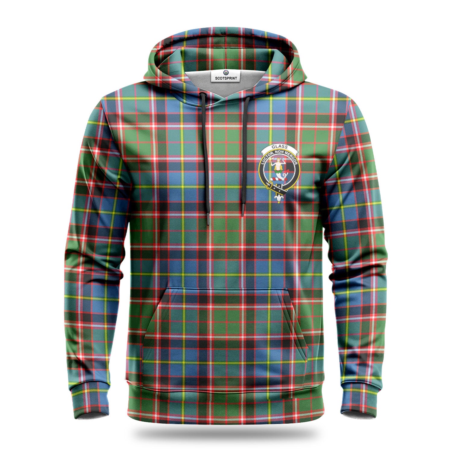 Glass Tartan Crest Hoodie