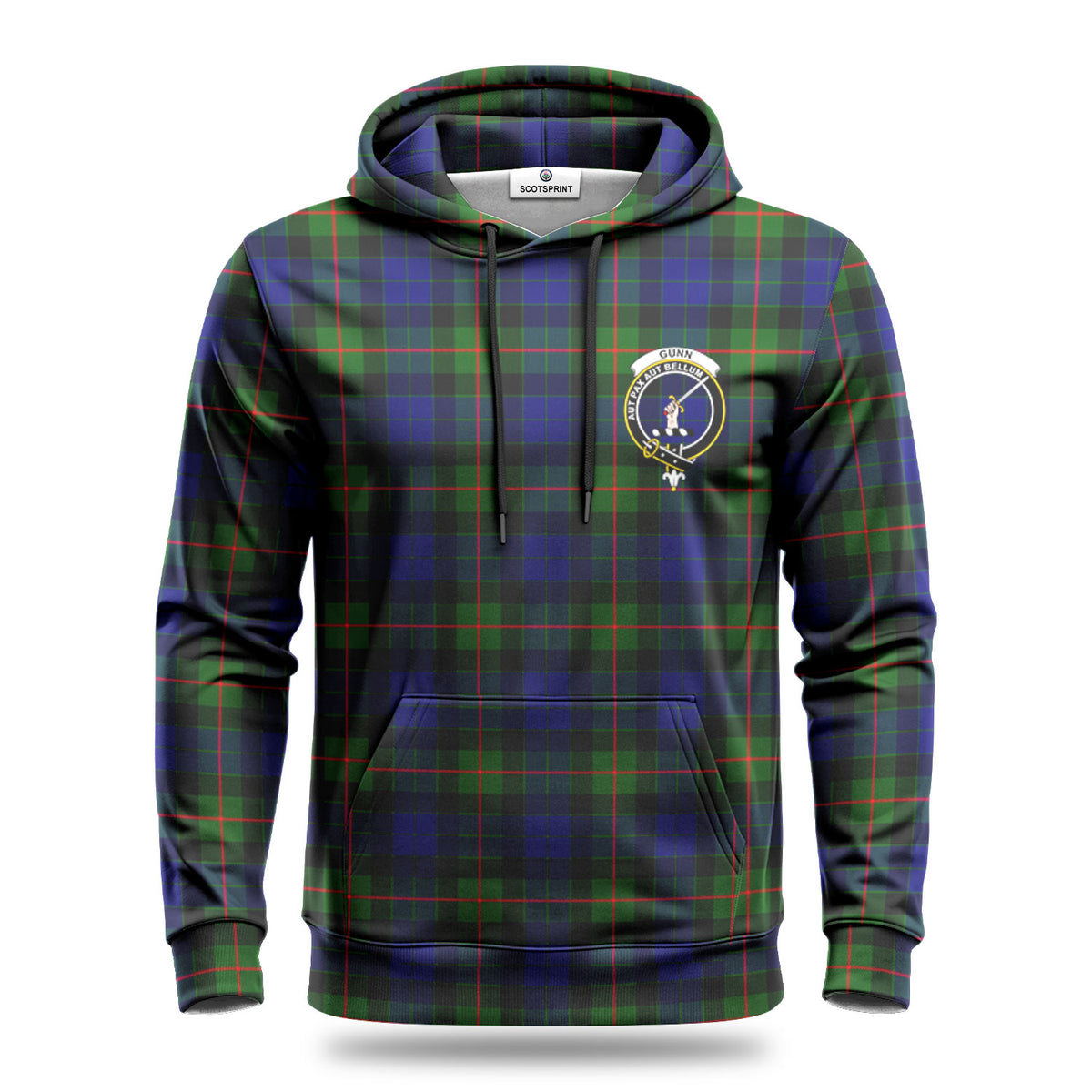 Gunn Modern Tartan Crest Hoodie