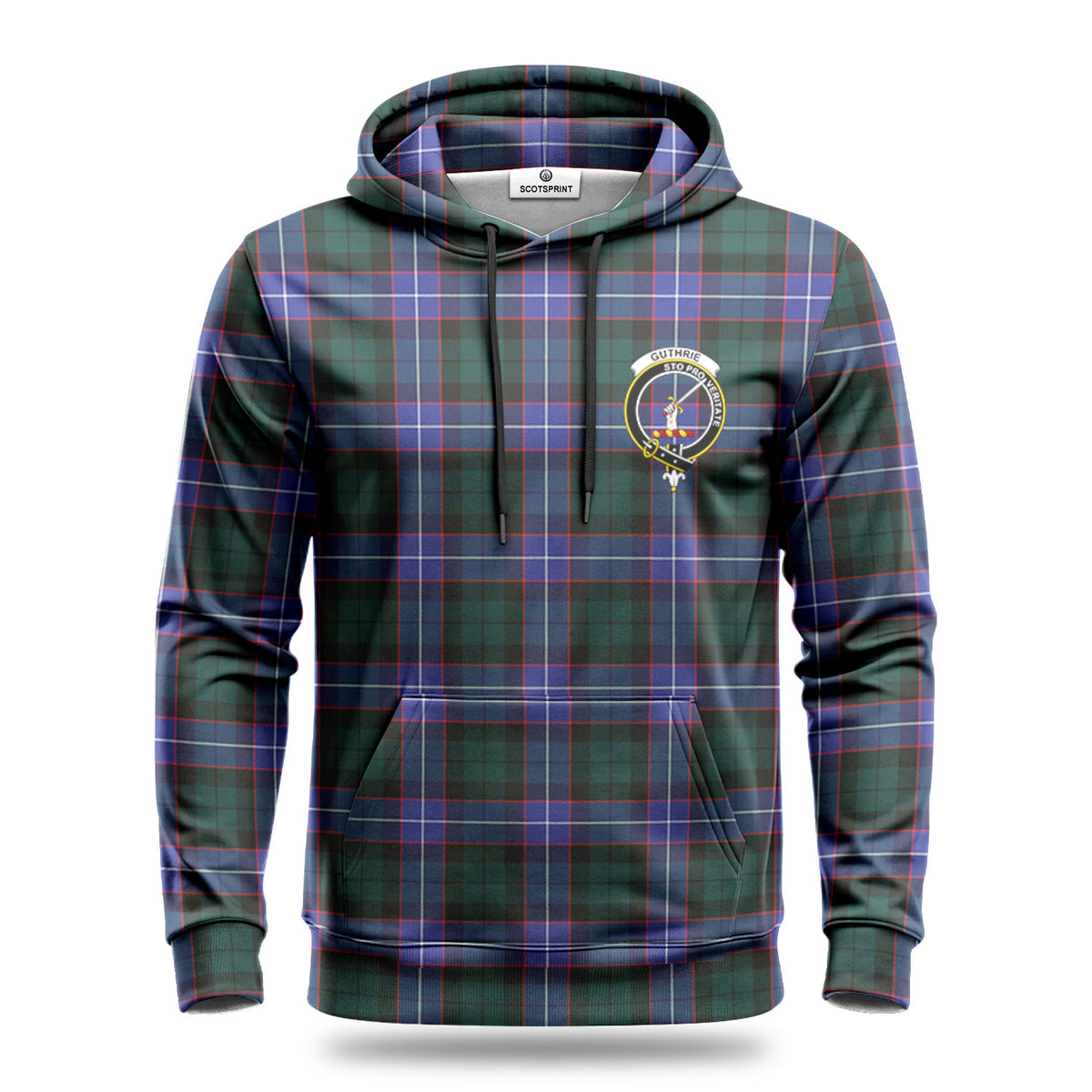 Guthrie Modern Tartan Crest Hoodie