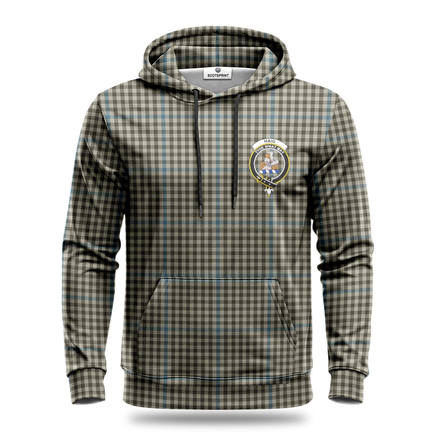 Haig Check Tartan Crest Hoodie