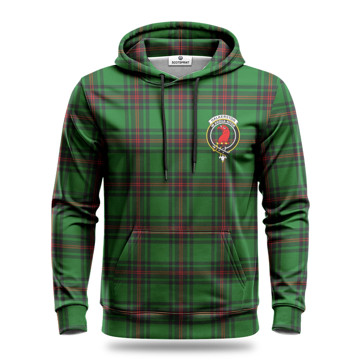 Halkerston Tartan Crest Hoodie