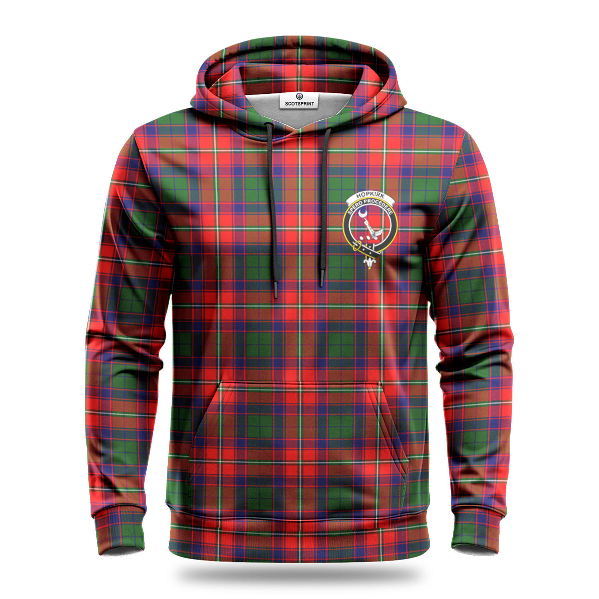 Hopkirk Tartan Crest Hoodie