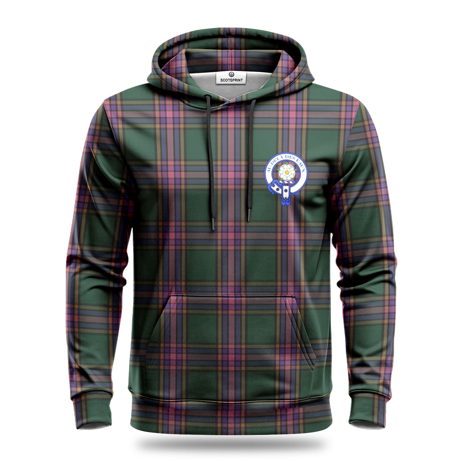 Jacobites and Friends Tartan Crest Hoodie