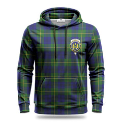 Johnston Modern Tartan Crest Hoodie