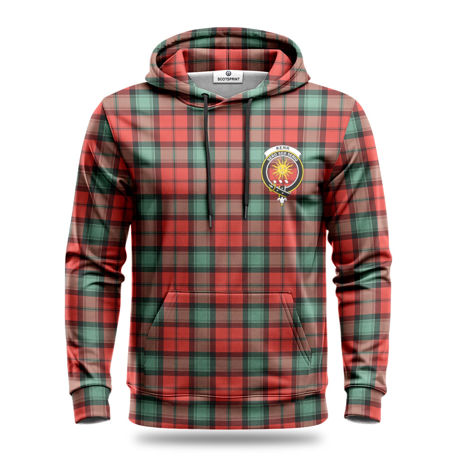 Kerr Ancient Tartan Crest Hoodie