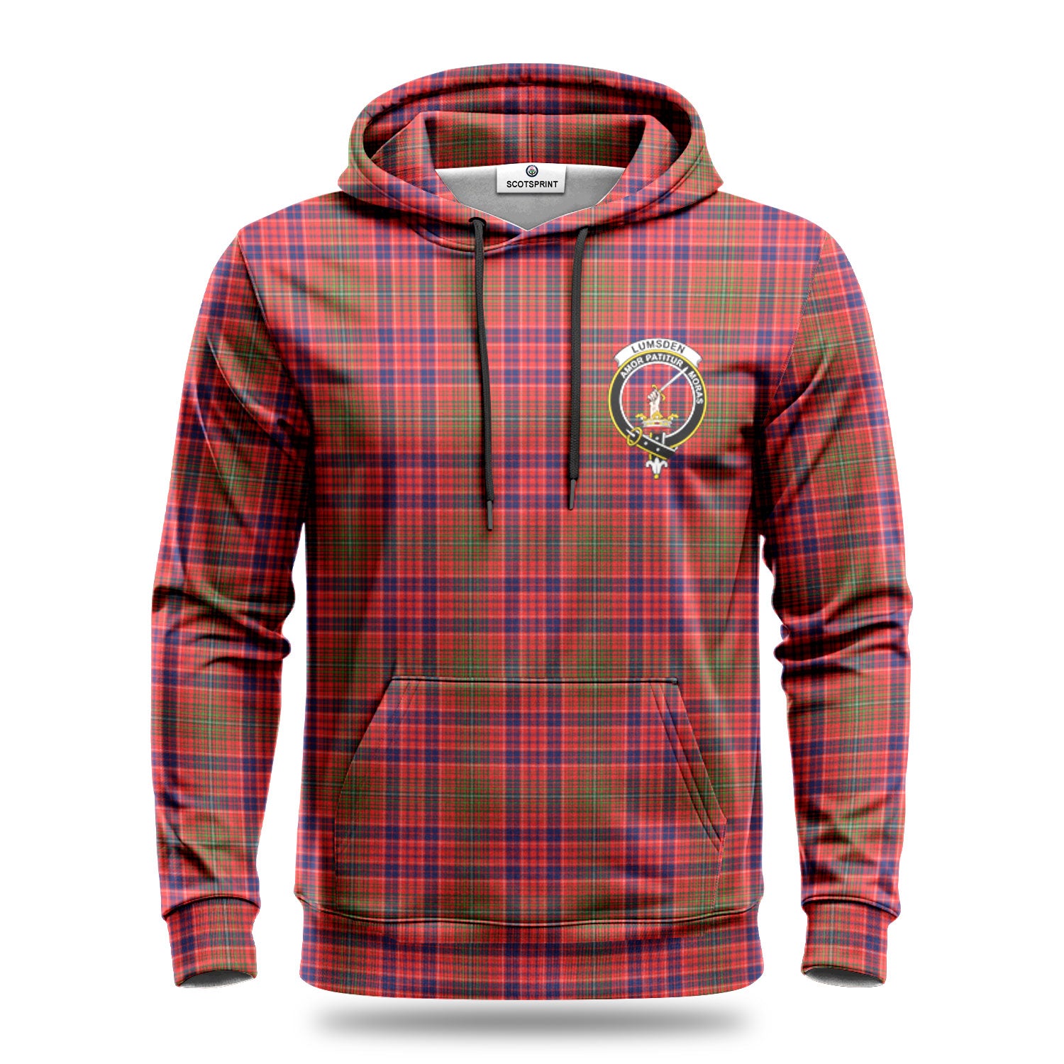 Lumsden Modern Tartan Crest Hoodie