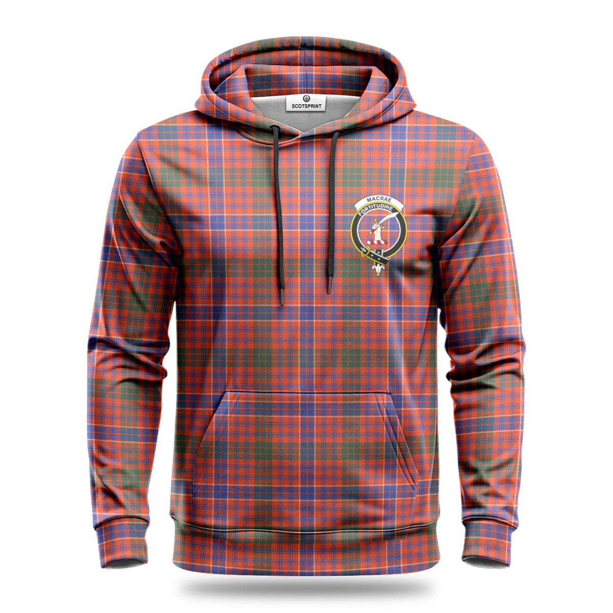 MacRae Ancient Tartan Crest Hoodie