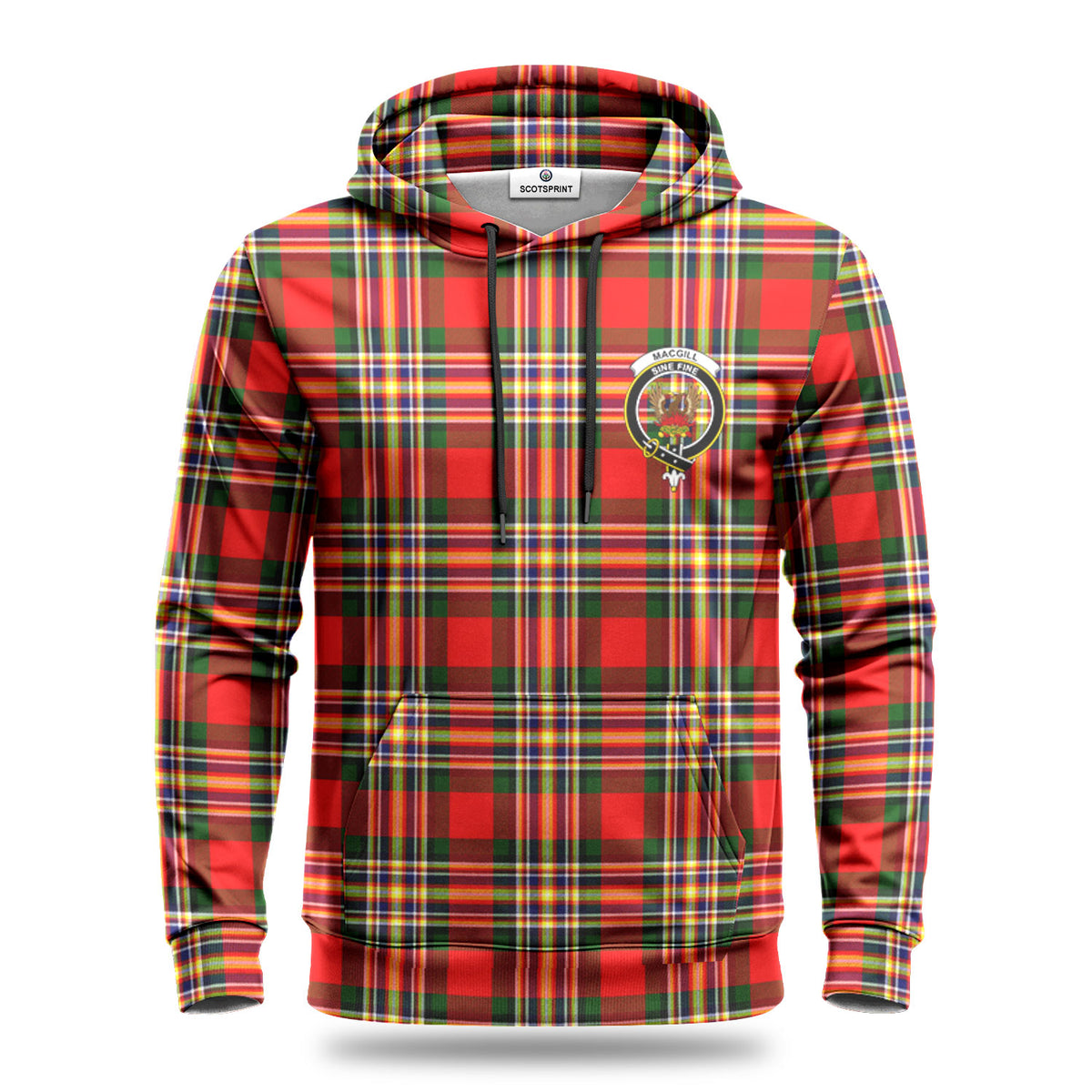 Makgill Tartan Crest Hoodie