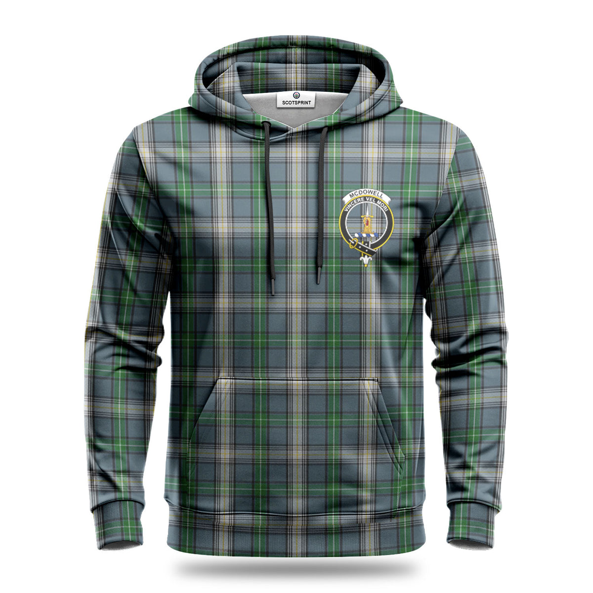 McDowell (MacDowell) Tartan Crest Hoodie