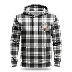 McFarlane Black _ White Tartan Crest Hoodie