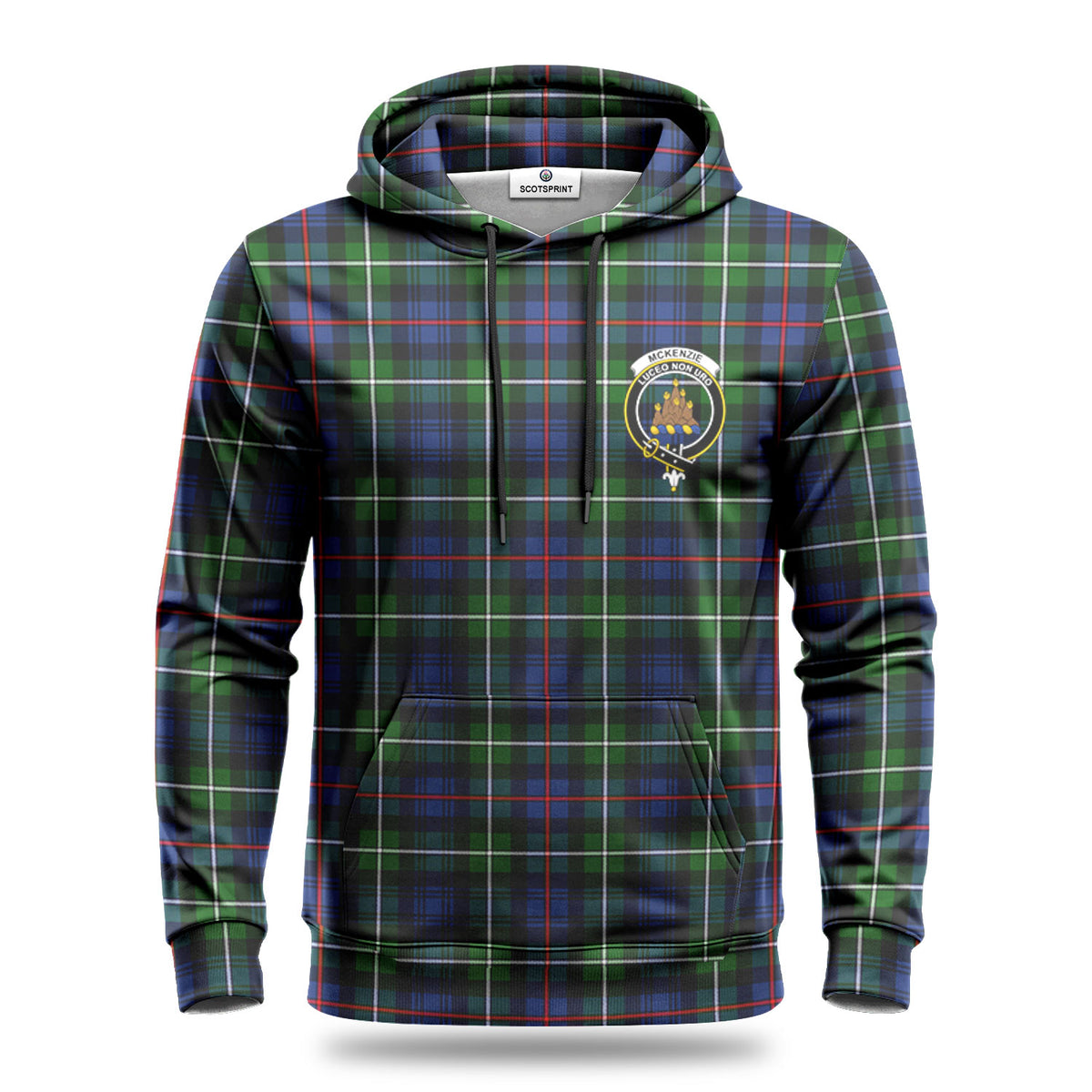 McKenzie Modern Tartan Crest Hoodie