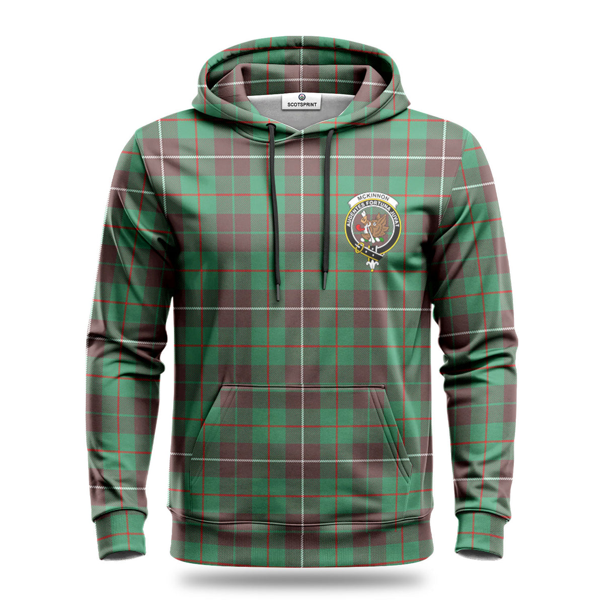 McKinnon Hunting Ancient Tartan Crest Hoodie