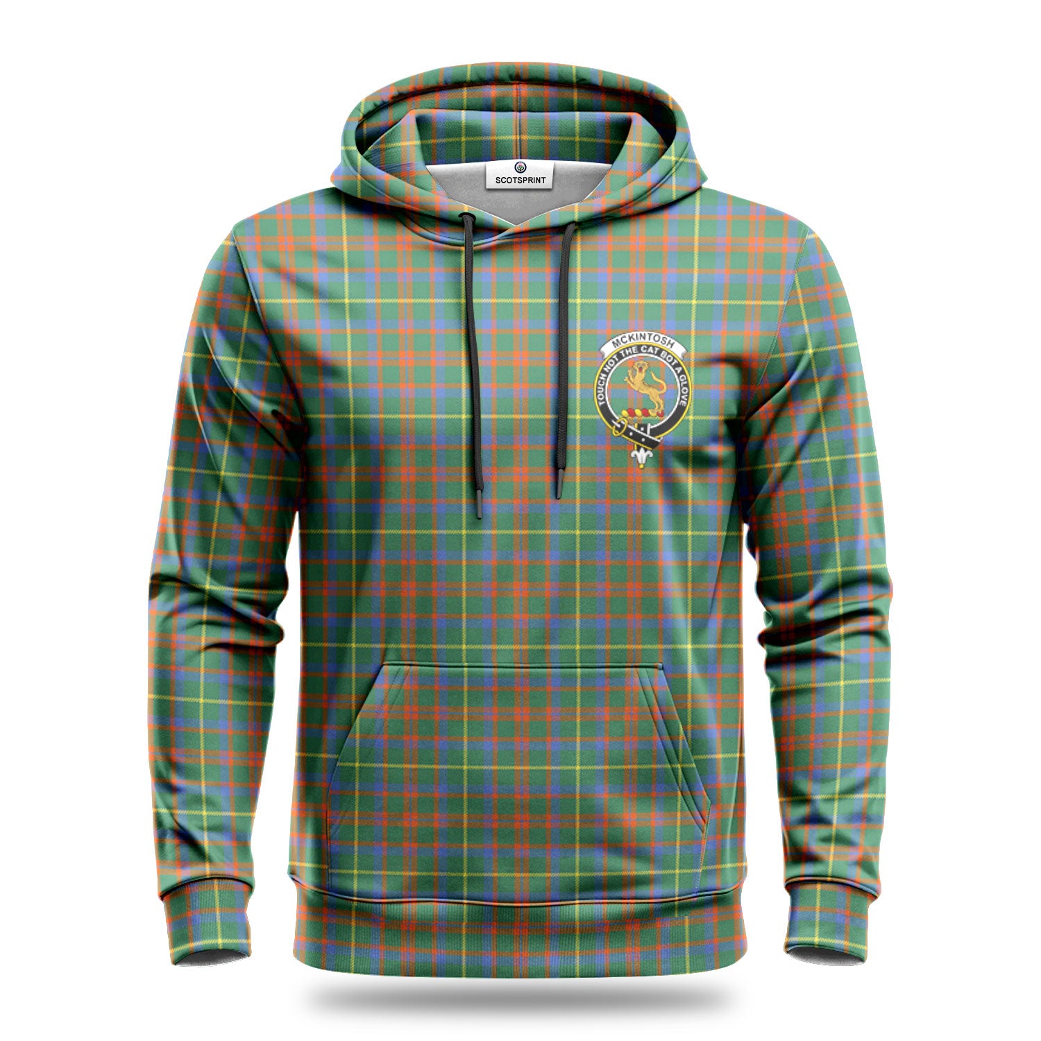 McKintosh Hunting Ancient Tartan Crest Hoodie