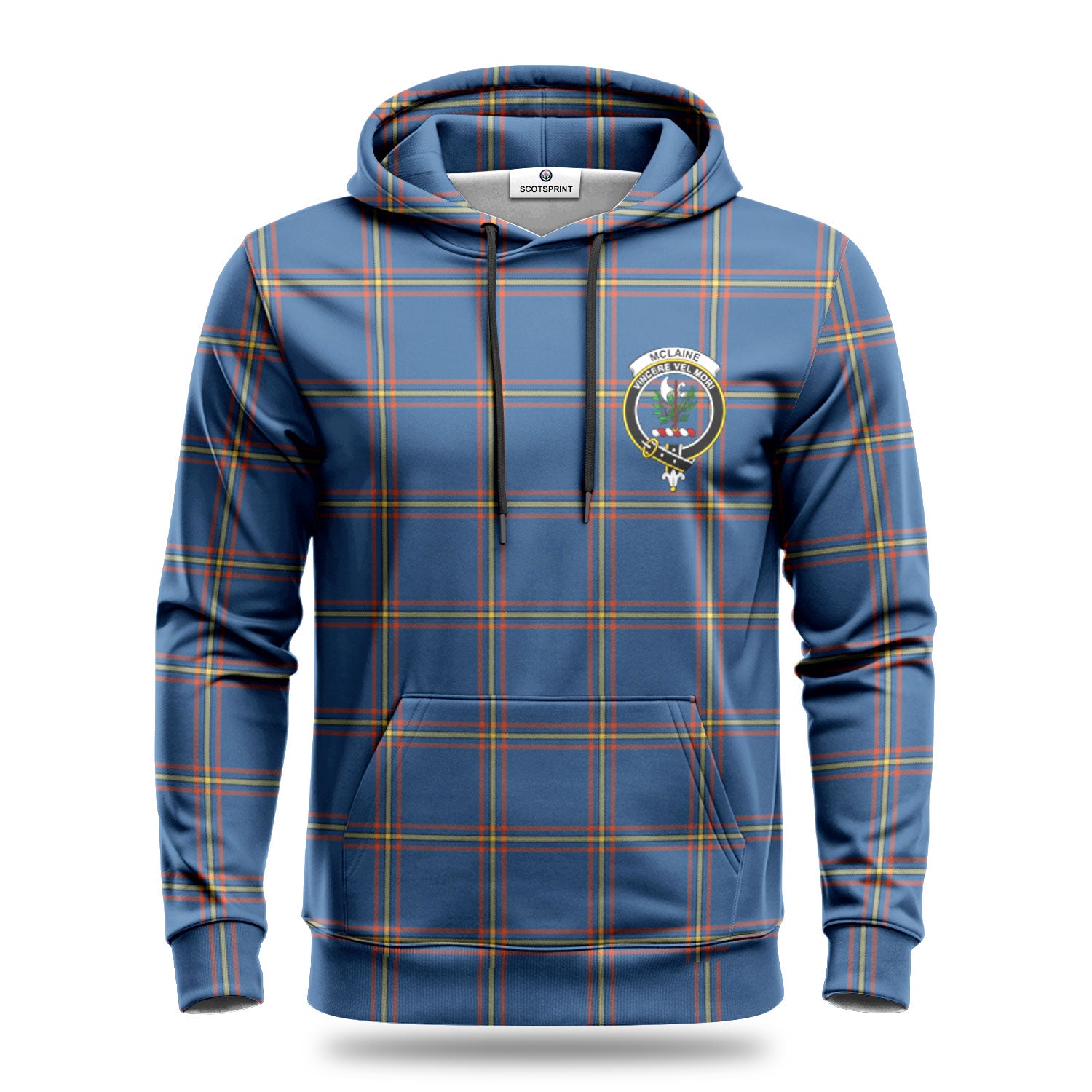 McLaine of Loch Buie Hunting Ancient Tartan Crest Hoodie